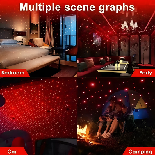 LuxuryLight USB Car Roof Star Light Mini Projector