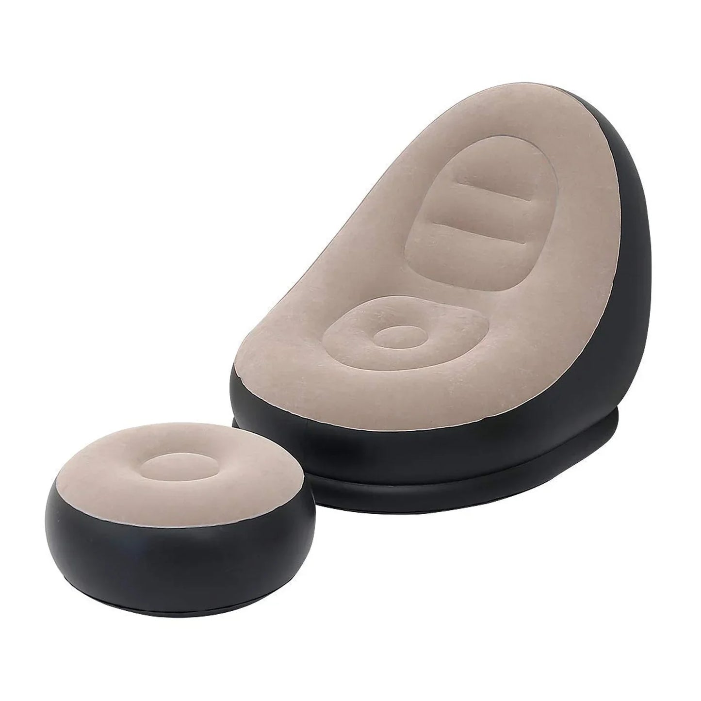 Portable Inflatable Air Couch with Pump — Indoor & Outdoor
