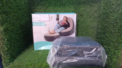 Portable Inflatable Air Couch with Pump — Indoor & Outdoor