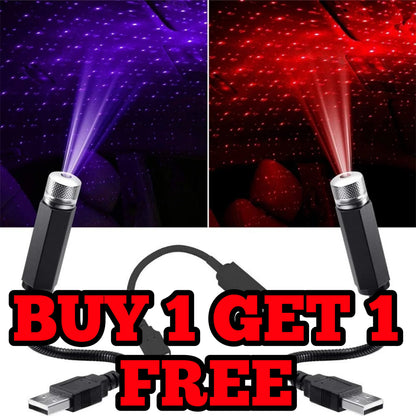 LuxuryLight USB Car Roof Star Light Mini Projector