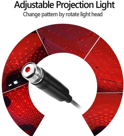 LuxuryLight USB Car Roof Star Light Mini Projector